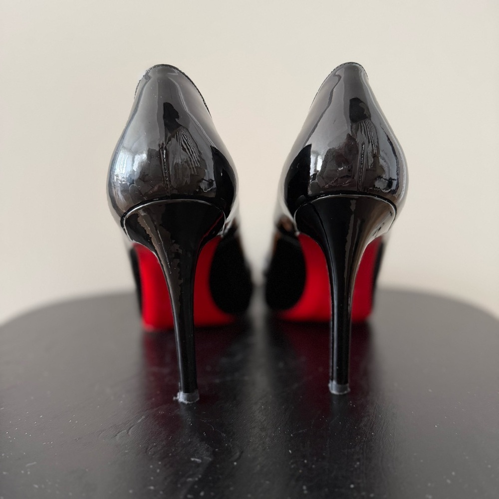 Christian Louboutin Black Patent Crystal “Sex” 100 Pumps - US 6 (36.5) - Picture 9 of 13